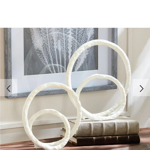 Pottery Barn Elisa Sculptures White set of 2 - Picture 2 of 7